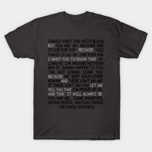 SPN QUOTES T-Shirt